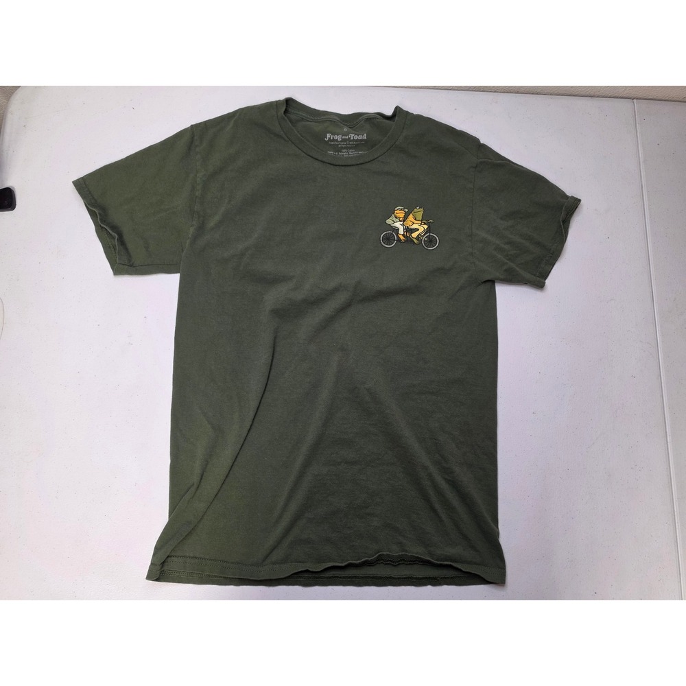 Frog and Toad Together We Must Stop Eating Graphic T-Shirt Olive Green Small